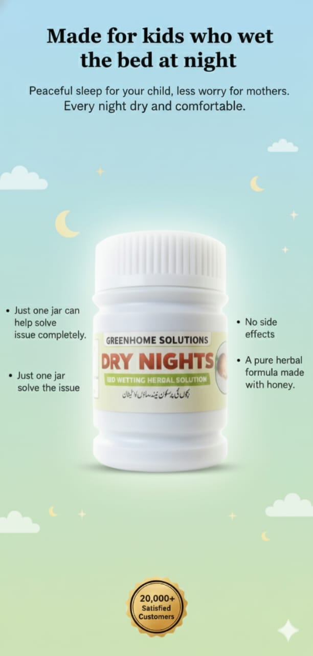 Dry Night Bed Wetting Herbal Solution